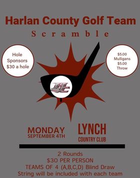 HCHS golf team scramble set for 10 a.m. on Monday