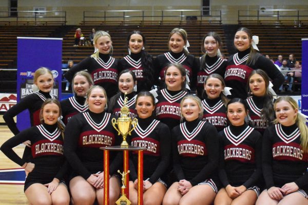 The Harlan County High School cheerleaders won the boys division competition on Saturday at the WYMT Mountain Classic.