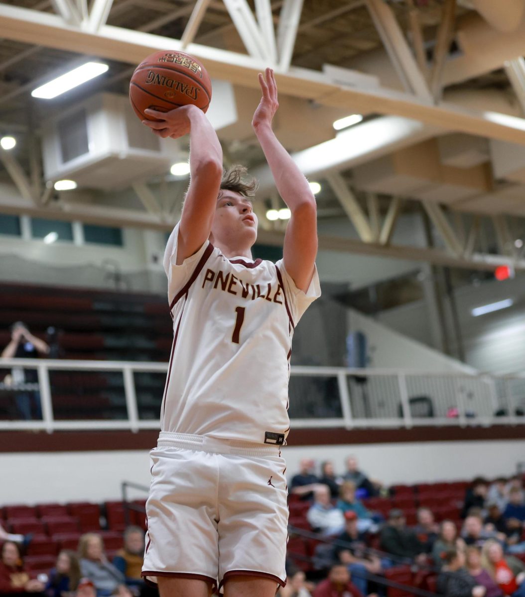 Pineville guard Ashton Moser scored 32 points as the Mountain Lions downed visiting Pineville 83-36.