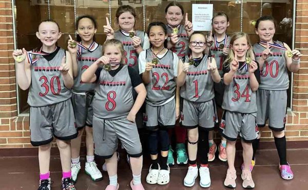 The Harlan Monarchs won the fourth-grade division of the Shooting Stars Classic on Saturday in Johnson City, Tenn.Team members include, from left, front row: Baylee Clark, Elly Thomas, Addison Sanford, Kelsey Myers and Julianne Miller; back row: Addison Dunson, Everly Freyer, Kialia Phillips, Blakely Snelling and Zoey Collett.