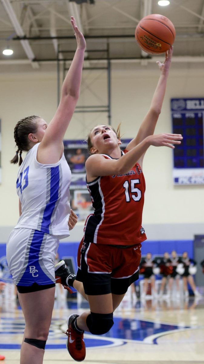 Senior guard Ella Karst scored 27 points, including 15 in the fourth quarter, as Harlan County rallied for a 51-48 win Tuesday at Leslie County.