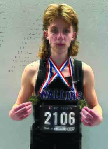 Harlan County runner Tanner Daniels set three state records during the Indoor Middle School State Championship on Saturday.