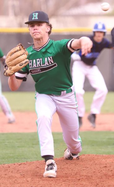 Harlan freshman Luke Luttrell pitched five hitless innings with 11 strikeouts and three walks as the Green Dragons defeated visiting Barbourville 4-1 on Wednesday in the 13th Region All A Classic semifinals.
