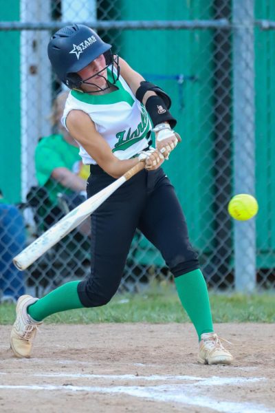 Harlan shortstop Ella Farley collected four hits in four at bats to lead the Lady Dragons in a 13-0 win Thursday over Bell County.