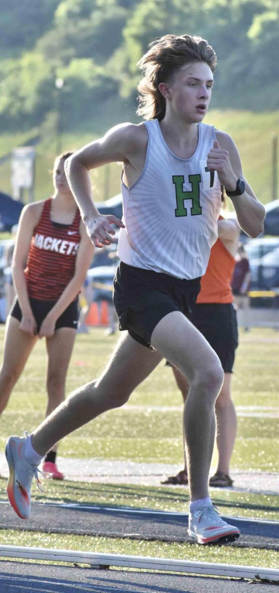 Harlan eighth grader Tanner Daniels won the 800-meter race at the middle school state championship race in Louisville.