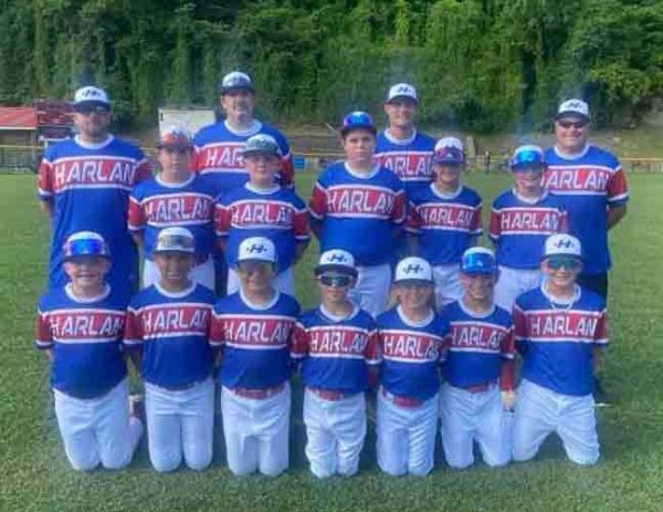 Team members include, from left, front row: Saylor Crow, Sawyer Shackleford, Maddox Landa, Maddox Helton, Colt Sullivan, Weston Nolan and Deacon Lisenbee; middle row: Cian Garland, Grant Caldwell, Bentley Colingerm Lakin Smithm and Landen Spurlock; back row: coaches Doug Caldwell, Jimmie Dale Garland, Jake Spurlock and Anthony Nolan.