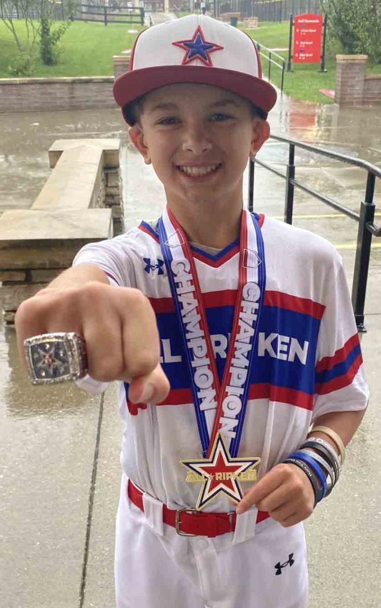 Brycen Saylor, a seventh grader at Cumberland Elementary School, participated in the All Ripken Games over the weekend in Elizabethtown. He was a member of the Team Liberty squad that won all four of its games.