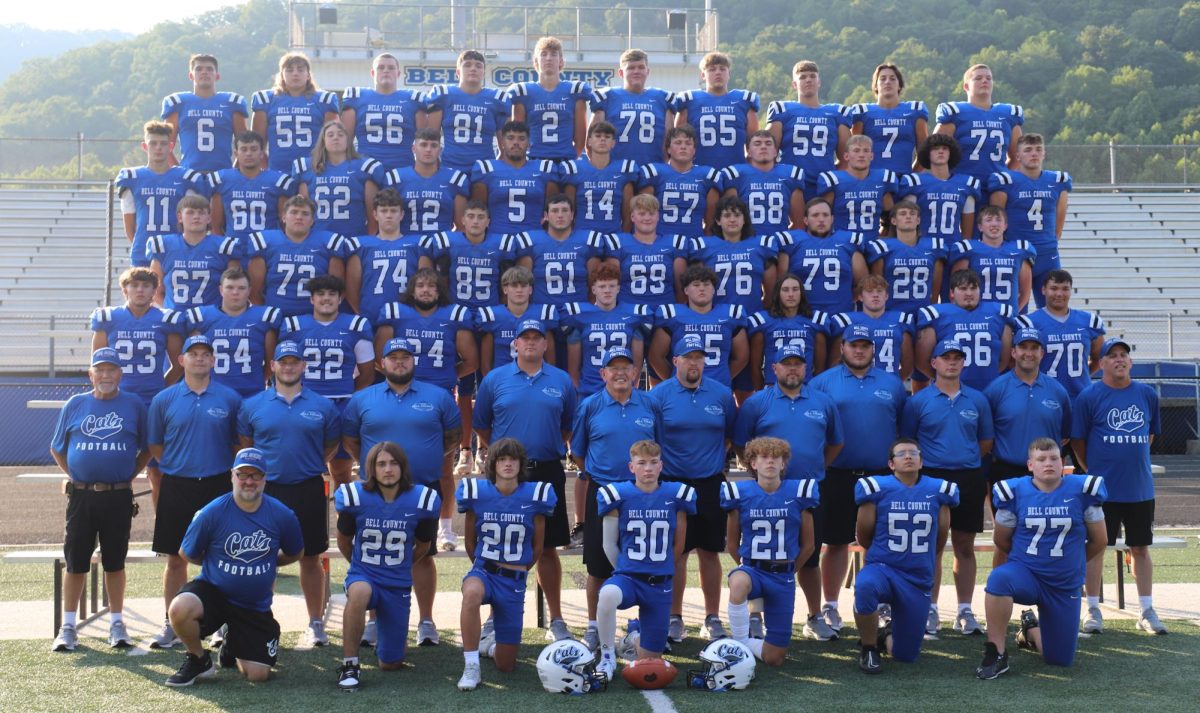 Team members include, from left, front row: Carlos Humfleet, Gabriel Miller, Conner Hurst, Logan Fuson, Riley McGuire, Cadence Hurst and Jackson Tapp; second row: Henry Rutherford, John Dudley Hilton, Bobby Partin, Aaron Lawson, Trey Harbin, Dudley Hilton, Kevin Napier, Steve Collet, Devin Reese, Tyson Thomas, Jon Shipley and Rodney Hoskins; third row: Brennon Hill, Nick Redmond, Kaleb Miller, Blake Evans, Nathaniel Saylor, Hunter Goodin, Brayden Fultz, Hunter Everage, Josh Owens, Aiden Collinger and Nathan Cobb; fourth row: Jacob Calloway, Keaton Jackson, Brian Daniels, Chase Brock, Alex Goodin, Chase Widener, Tucker Hartman, Johnathan Tapp, Marty Brock and Trevor West; fifth row: Tate Slone, Connor Miracle, Bradley England, Hunter Fuson, Hayden Damron, Ryan Goins, Jaxon Pratt, Isaac Jones, Hagen Neal, Jordan Collins and Logan Greene; back row: Blake Burnett, Chase Caldwell, Spencer Phipps, Jacob Warren, Joseph Brigmon, Wyatt Rutherford, Jeremiah Saylor, Steven Hoover, Cayden Huff and Aidan Warren.