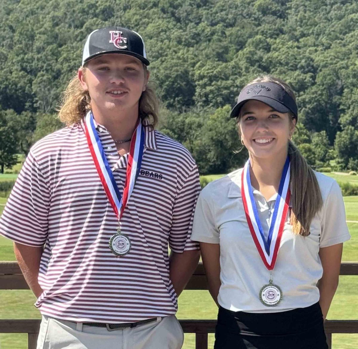 Harlan County's Brayden Casolari and Hailie Hensley qualified for the 2A Classic state tournament as each finished second Thursday in the Region 7 meet in Pineville.