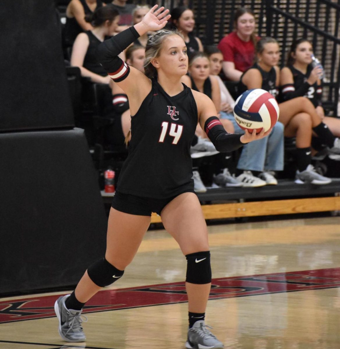 Harlan County junior Savannah Hill recorded two aces in the Lady Bears' win Thursday over Leslie County, as well as 21 assists, 14 digs and two kills. 