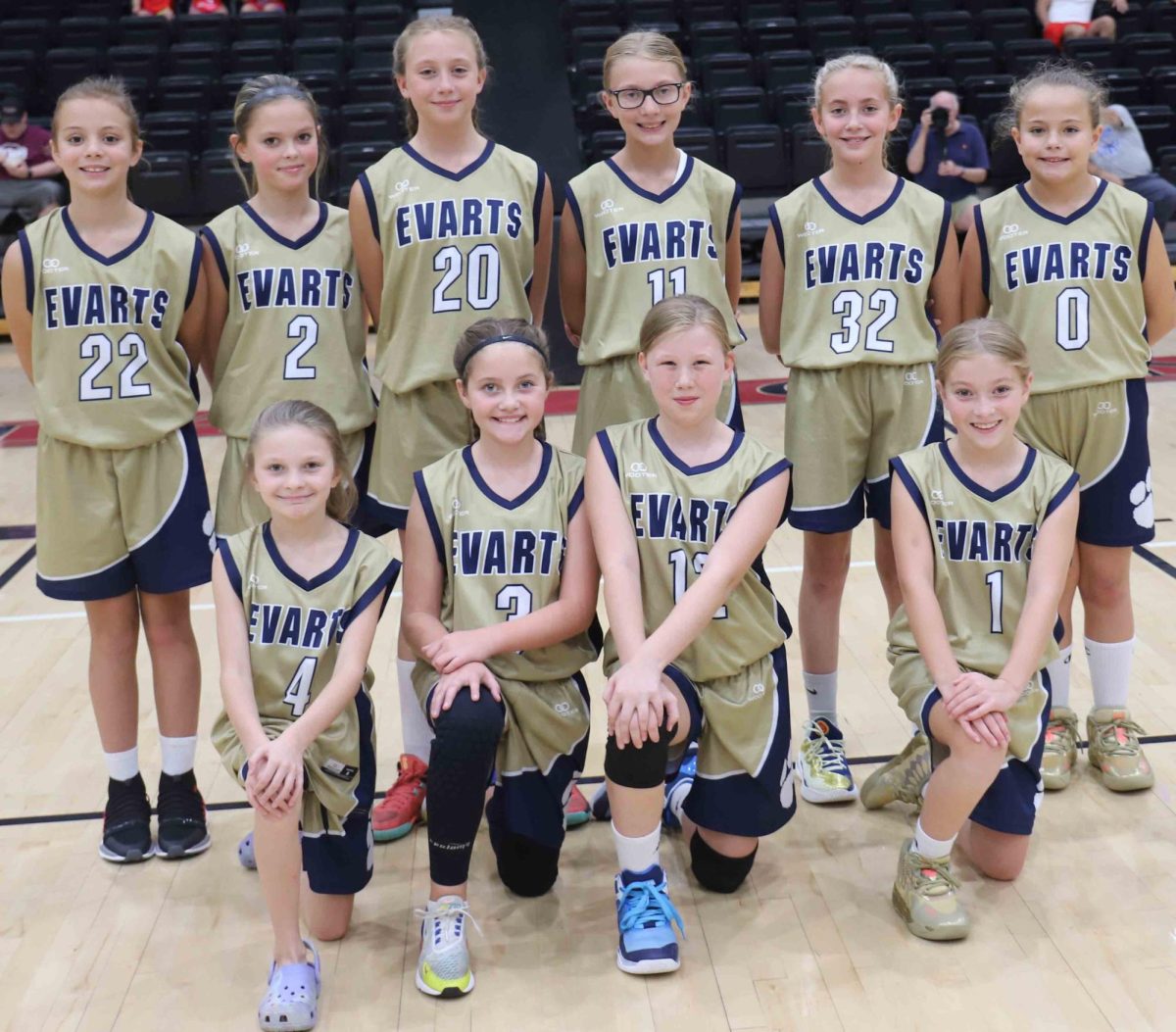 Team members include, from left, front row: Cabella Bush, Addi Haynes, Sadie Clark.and Sadie Daniels; back row: Addi Shackleford, Maddi McCreary, Anna Kayte Clark, Bryleigh Bush, Bailey Haynes and Macy Middleton.