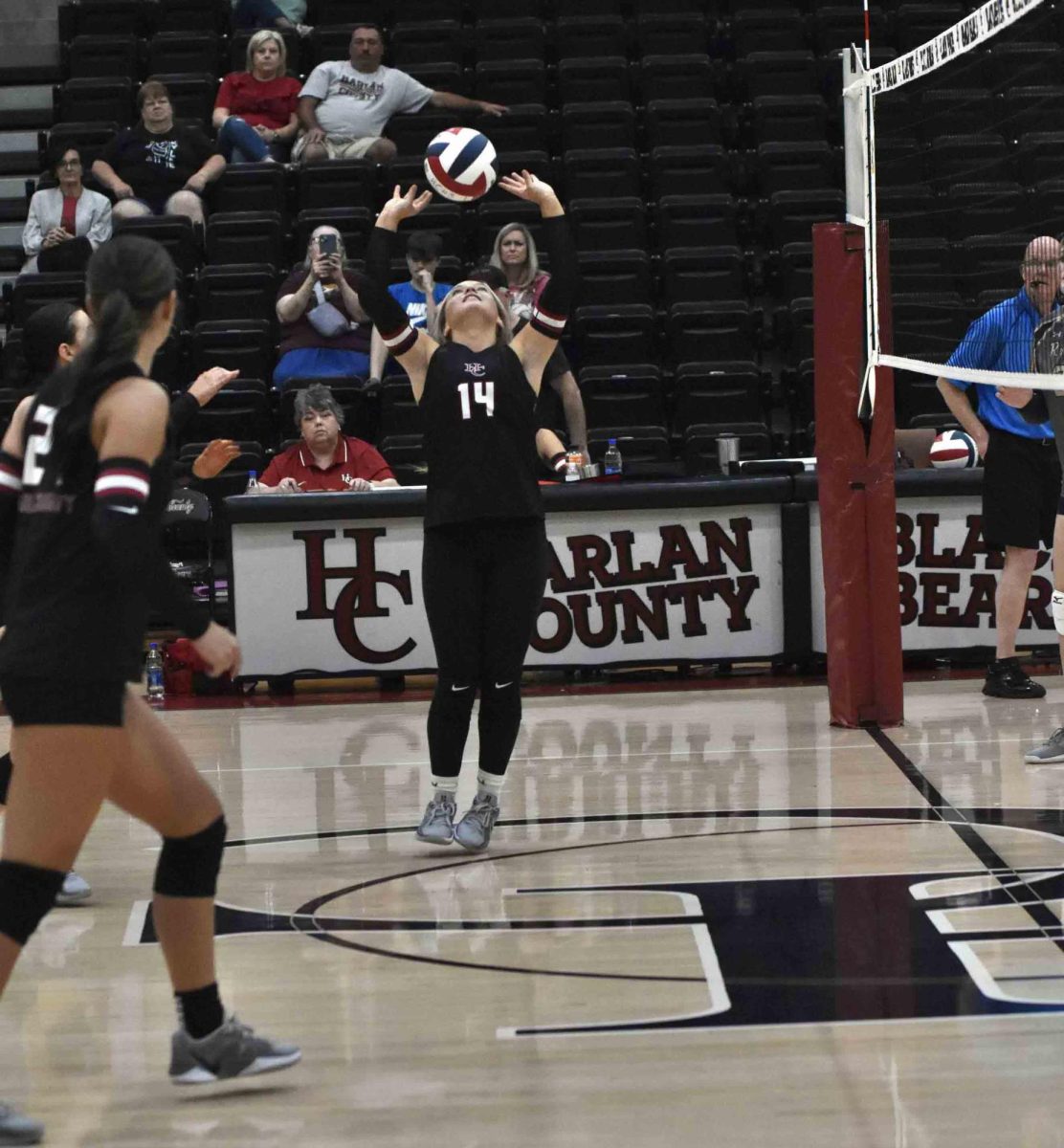 Harlan County junior Savannah Hill set up a teammate for a point earlier this season. The Lady Bears ran their win streak to four with a 25-11, 25-10, 25-18 victory Thursday over visiting Knox Central. The 12-3 Lady Bears play host to Lee, Va., on Monday.