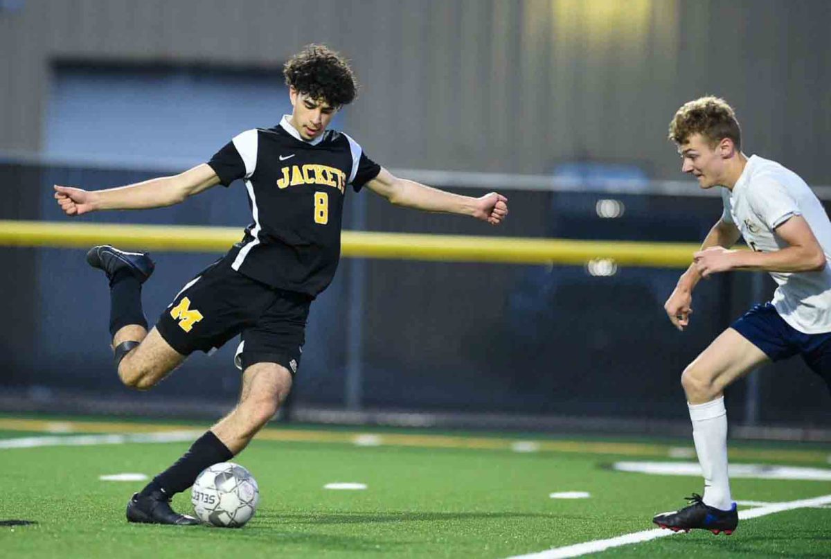 Middlesboro's Sebastian Kyle scored three goals Tuesday in the Jackets' 5-0 win over Barbourville.

