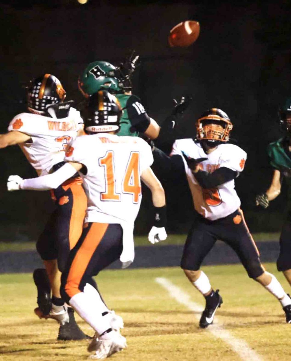 Harlan senior tight end/fullback Hunter Clem went over the Lynn Camp defense for a 34-yard touchdown in the second quarter of the Dragons' 30-8 win.