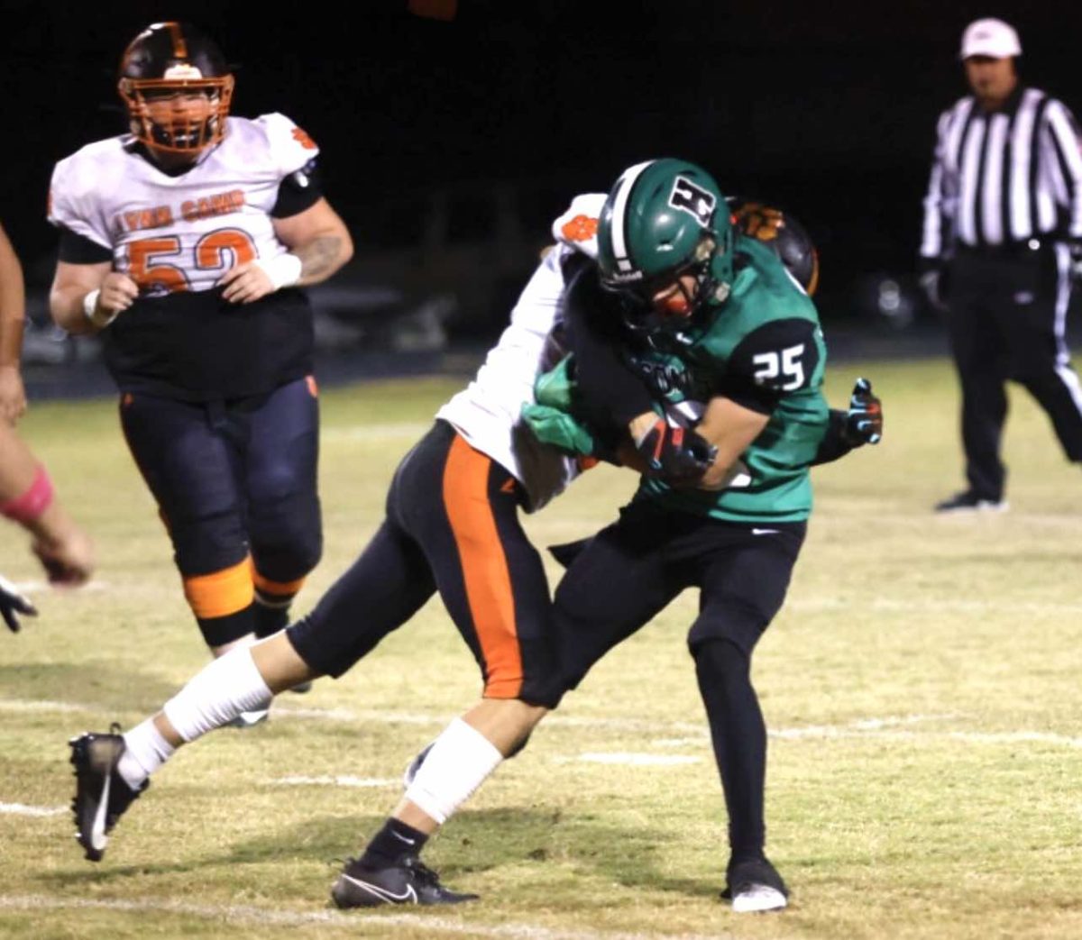 Harlan's Jonah Sharp ran for 301 yards and two touchdowns in the Green Dragons' 38-0 win Friday over visiting Lynn Camp.