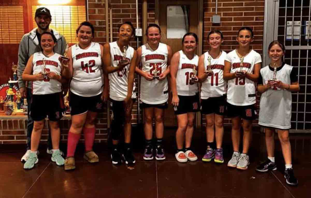 The Harlan Monarchs fifth-grade team includes Leah Collins, Kialia Phillips, Torrie Sundy, Embrey Engle, Lillie Carver, Blakely Snelling, Natalie Creech and Maddy Helton