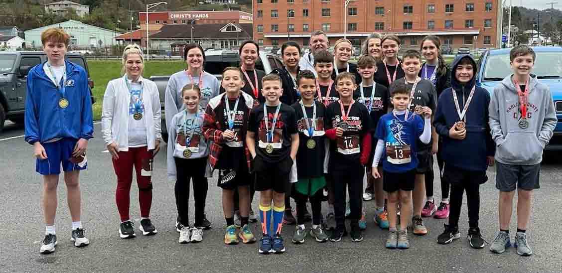 Over 20 runners competed in the Black Bear Madness 5K in downtown Harlan. Peyton Lunsford, a senior at Harlan County High School, placed first time with a time of 19:55.