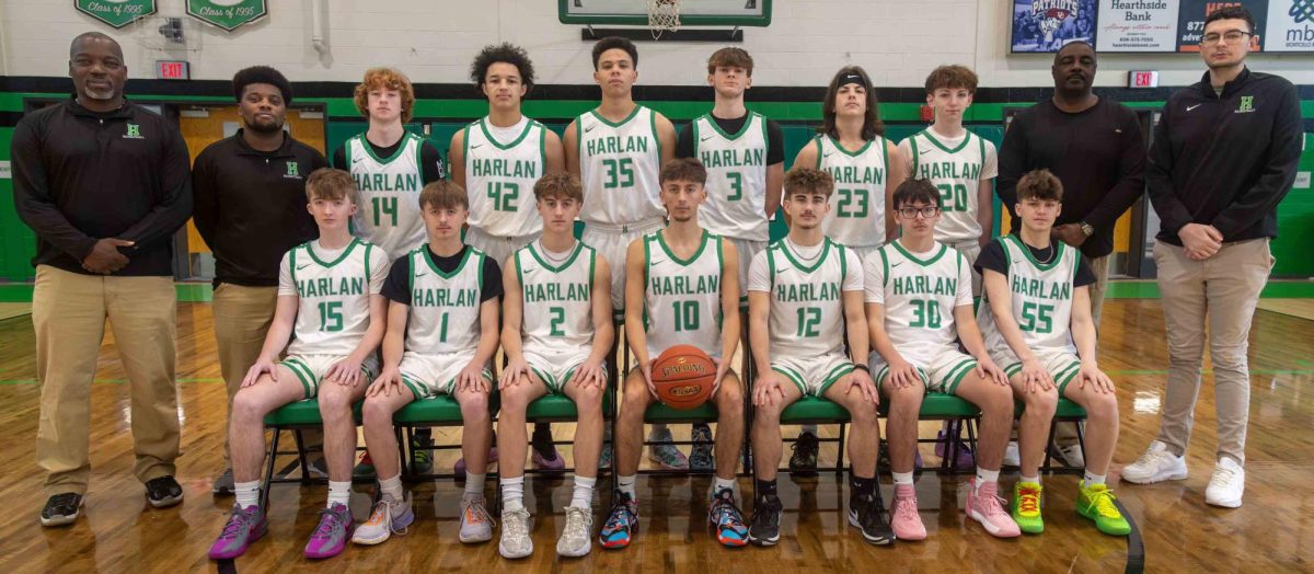 Team members include, from left, front row: Cruz Galloway, Dalton Halcomb, Jaxson Perry, Dylan Cox, Ethan Huff, Dylan Collins and Brayden Lucas; back row: coach Derrick Akak, Jaylen Akal, Brenton Bargo, Braxton Rowe, Kobe Noe, Izack Saylor, Eli Noe, Gibson Wilder, coach Gary Amos and coach Aaron Simpson; not pictured: Eric Evans.