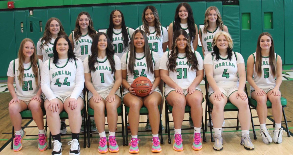 Team members include, from left, front row: Cheyenne Rhymer, Abbi Fields, Kylie Noe, Aymanni Wynn, Leah Davis, Addison Jackson and Shelby Doan; back row: Gracie Hensley, Addison Campbell, Peyshaunce Wynn, Raegan Goodman, Clarissa Yost and Rheagan Halcomb.
