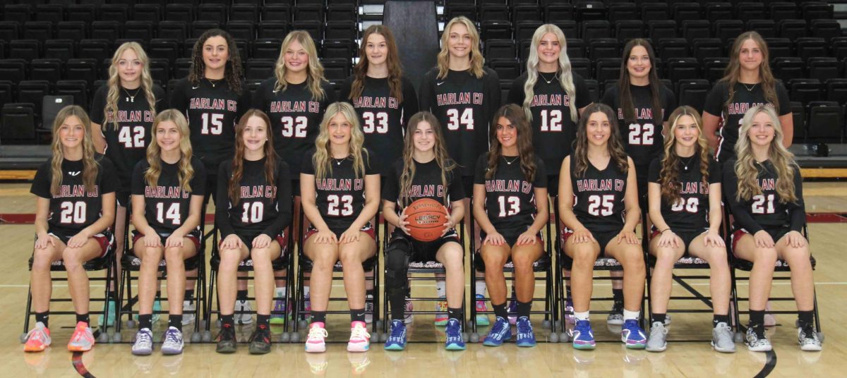 Team members include, from left, front row: Lauren Lewis, Kenadee Sturgill, Jaycee Simpson, Whitney Noe, Reagan Clem, Jaylee Cochran, Kelsie Middleton, Trinity Jones and Taylynn Napier; back row: Brooklyn Haywood, Raegan Landa, Lacey Robinson, Vanessa Griffith, Whitley Teague, Shasta Brackett, Kylee Runions and Khloe Carr.