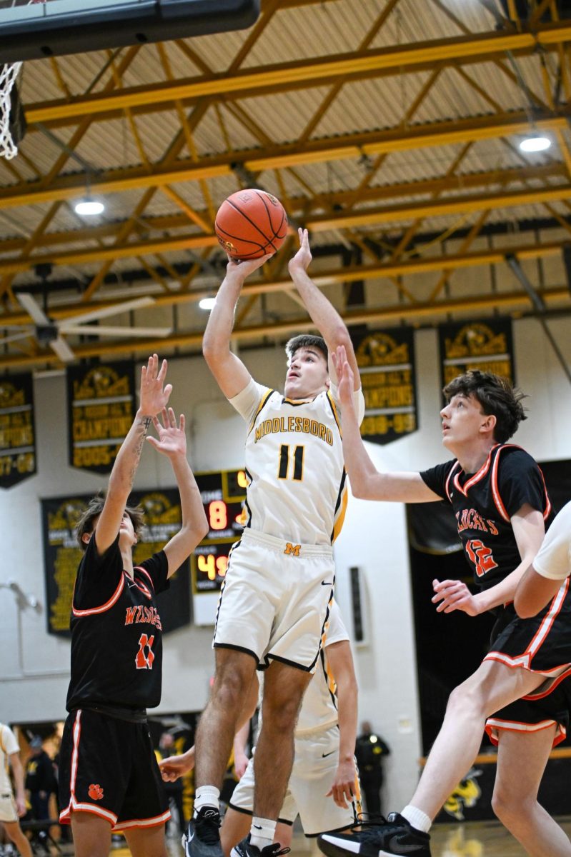 Middlesboro freshman guard Jacob Tinnell scored 23 points in the Yellow Jackets' win Thursday at Lynn Camp.