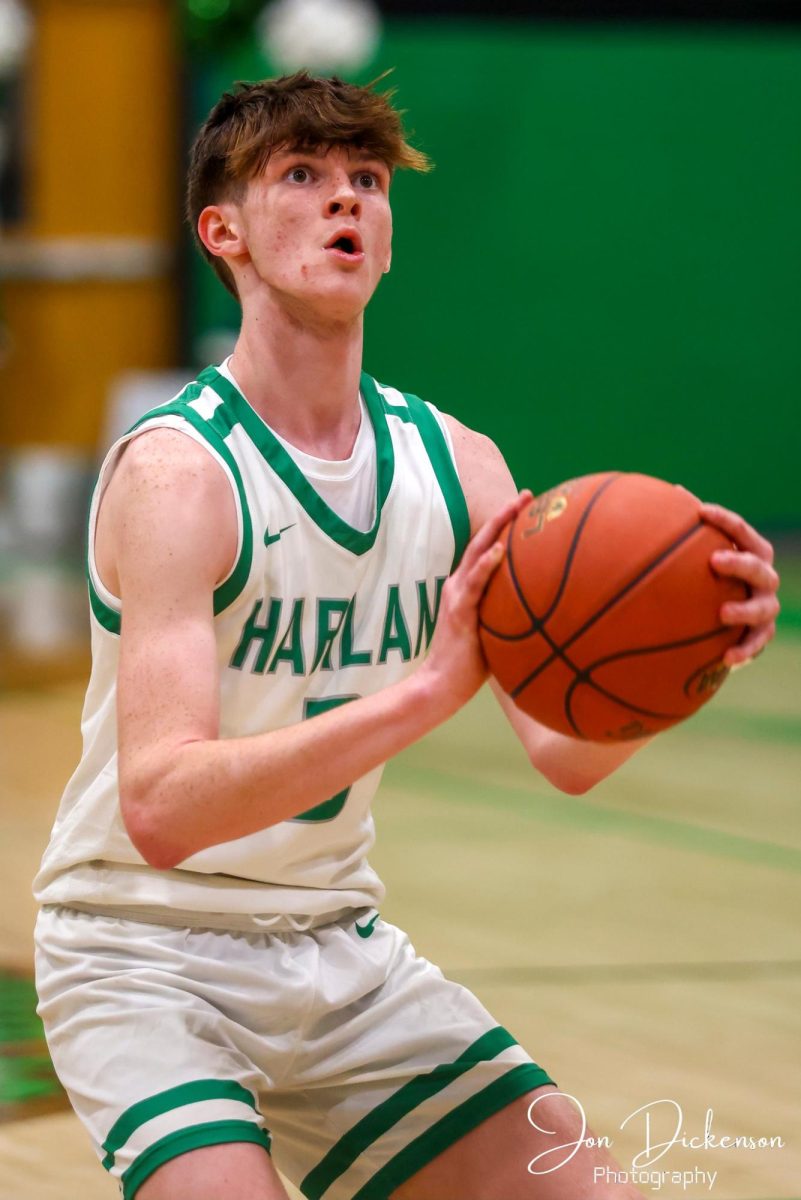 Harlan freshman Izack Saylor hit eight 3-pointers and finished with 24 points in the Dragons' 71-61 loss at Somerset Christian.