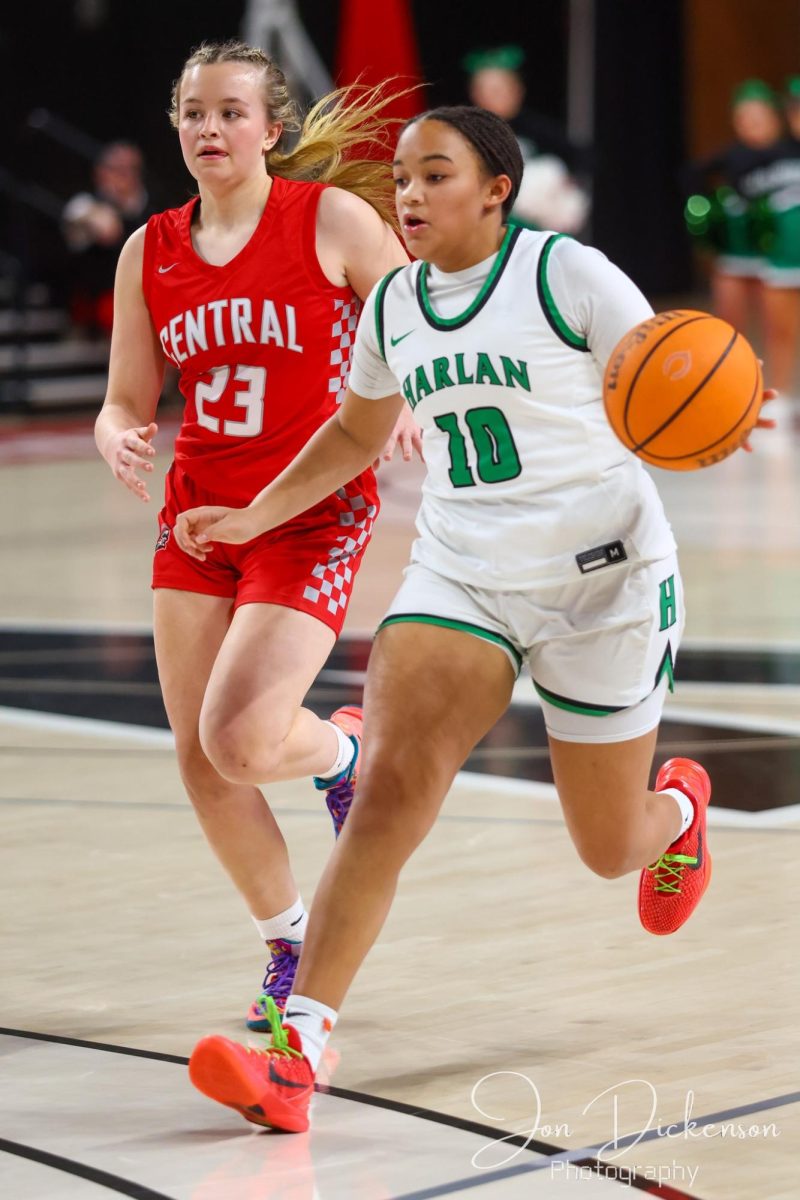 Harlan guard Peyshaunce Wynn scored 23 points Saturday in the Lady Dragons 74-34 victory over Caverna in the Corbin Christmas Bash.