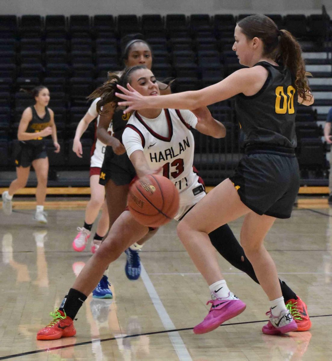 Harlan County guard Jaylee Cochran scored 17 points Tuesday to lead the Lady Bears in a. loss at Letcher Central.