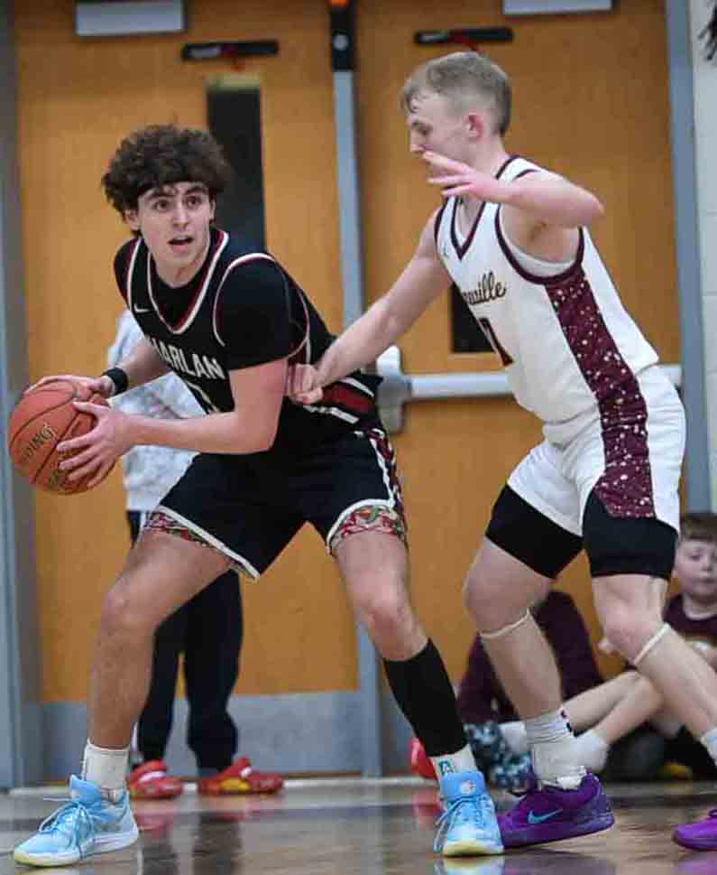 Two of eastern Kentucky's top players squared off Friday at Pineville in the regular-season finale for both teams. Harlan County's Maddox Huff poured in 37 points as the Bears won 85-68. Sawyer Thompson led Pineville with 29 points.