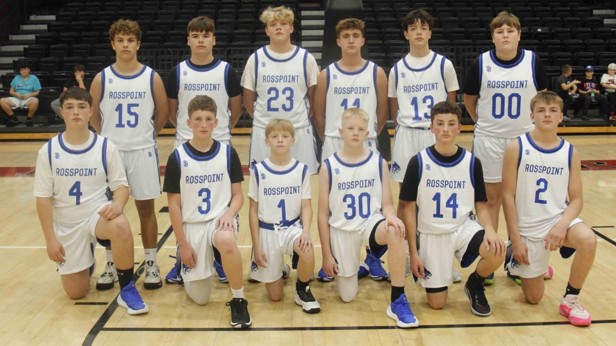 Rosspoint
Team members include, from left, front row: Carson Sanders, Trey Creech, Braxton Duncan, Blake Johnson, Myles Jenkins and Eli Joseph; back row: Jackson Mackowiak, Bentley Alred, Andrew Fee, Hudson Faulkner, Nathan Barger and Bryson Kelly.