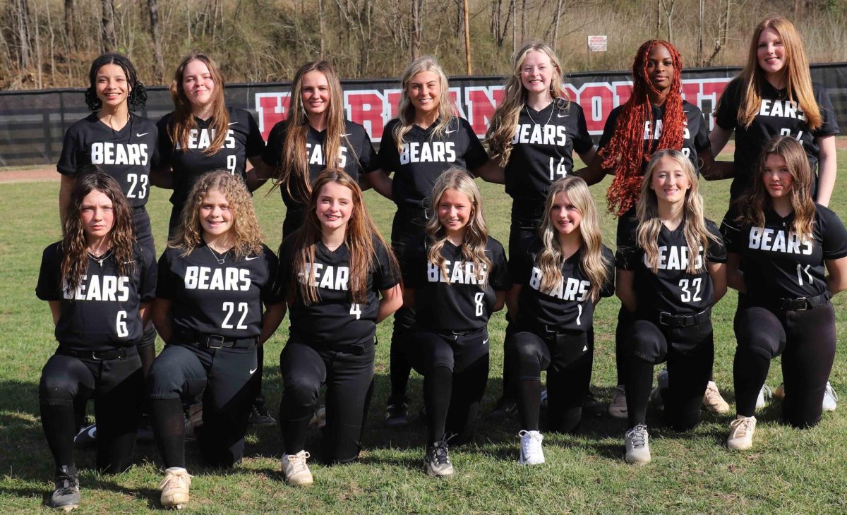 Team members include, from left, front row: Braylen Gilley, Lindsey Skidmore, Sydney Jenkins, Kendall Brock, Carmen Thomas, Aly Sherman and Alexis Adams; back row: D'Anna Cook, Halanah Shepherd, Jade Burton, Maddy Blair, Aviya Halcomb, Akira Lee and Jailynn Shackleford