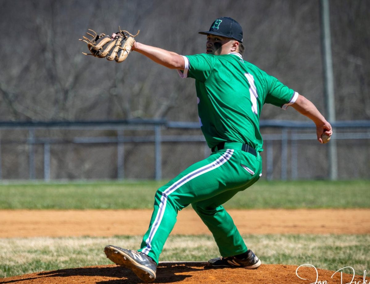 Harlan junior Baylor Varner pitched five shutout innings Saturday in the Green Dragons' 6-3 win at Lee, Va.