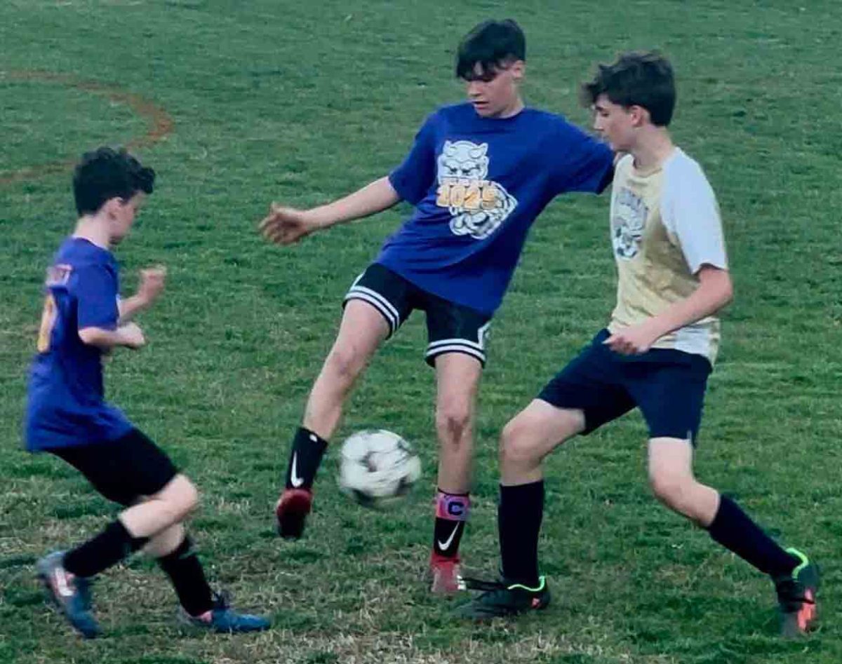 Players from Wallins and Evarts competed during the first day of action in the county soccer league, including Gage Collett and Mason Howard, of Wallins, and Evarts’ Aiden Napier. Howard scored two goals for the Purple Devils.