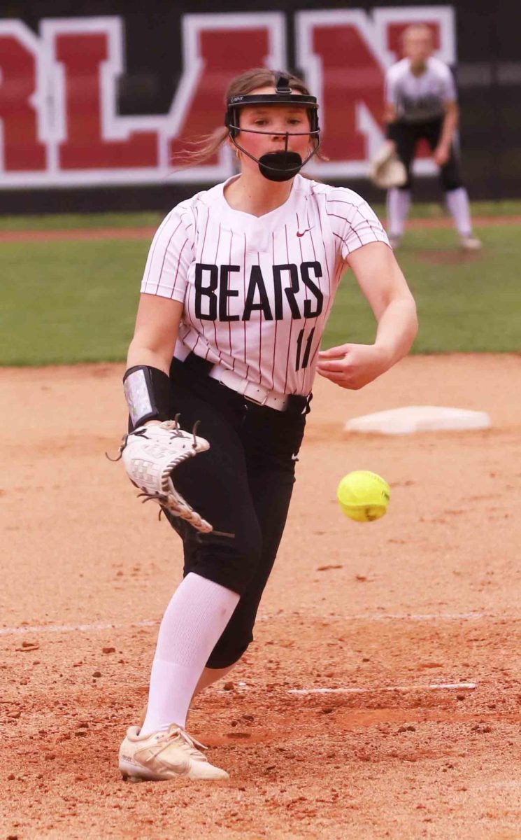 Alexis Adams pitched a one-hitter with 11 strikeouts as Harlan County won 6-5 at Harlan on Tuesday.