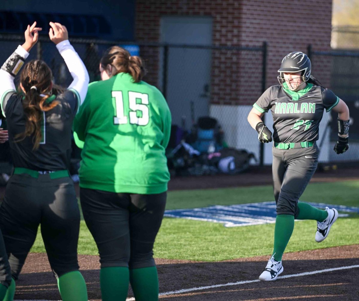Harlan's Addison Jackson, pictured in action earlier this season, hit her seventh homer of the season Friday in the Lady Dragons' 12-1 win at Bell County.