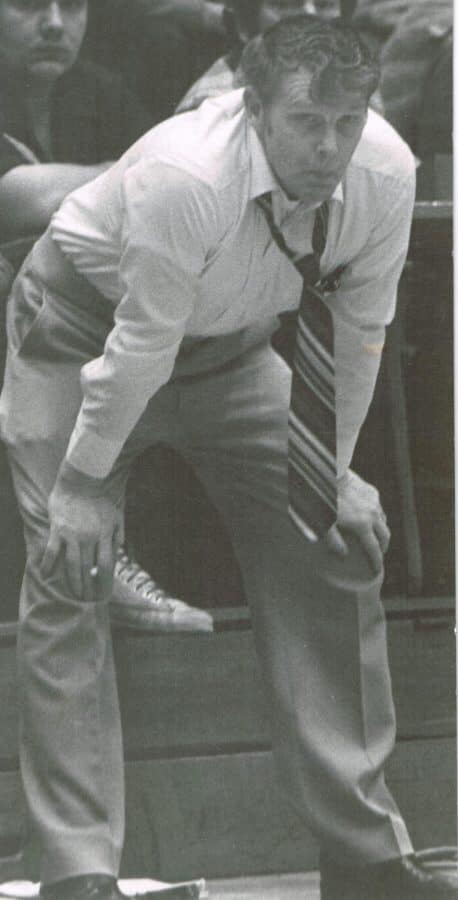 Ralph Roberts watched the action from the sideline during a game with his Cumberland Redskins in the 1980s.
