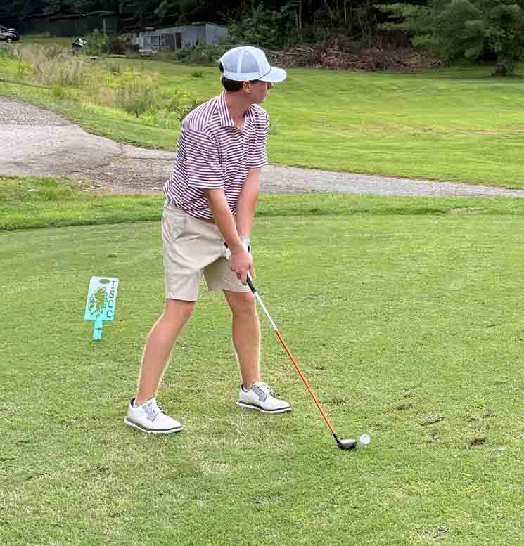 Harlan County's Cole Cornett shot a 36 on Tuesday to tie for first in the opening match of the season in the Pine Mountain Golf Conference.