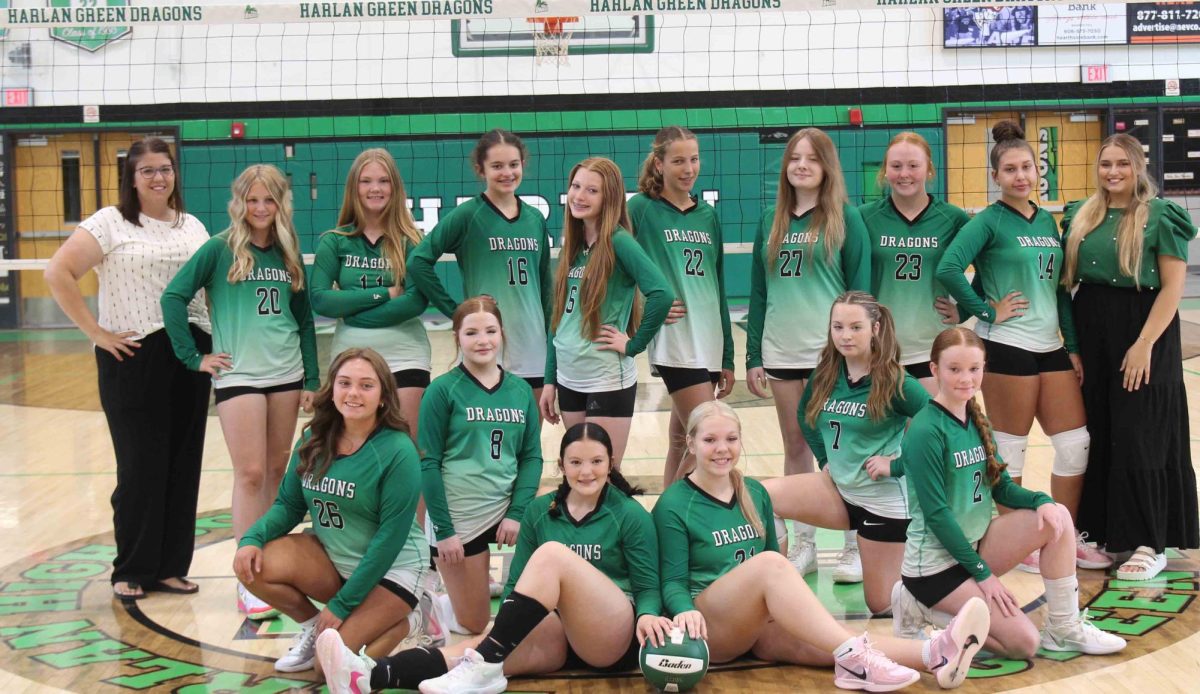 Team members include, from left, front row: Gracie Hensley, Kaylee Sturgill, Shaedyn Crow, Shealyn Brackett, Kinsley Sturgill and Bryleigh Ward ; back row: coach Sierra Crow, Jordyn Shackleford, Cheyanne Childers, Clarissa Yost, Daria Lee, Gwen Toll, Cadence Goodie, Jaylyn Wynn, Kenzie Shephard and coach Paighton Freeman; not pictured: Peyshaunce Wynn.