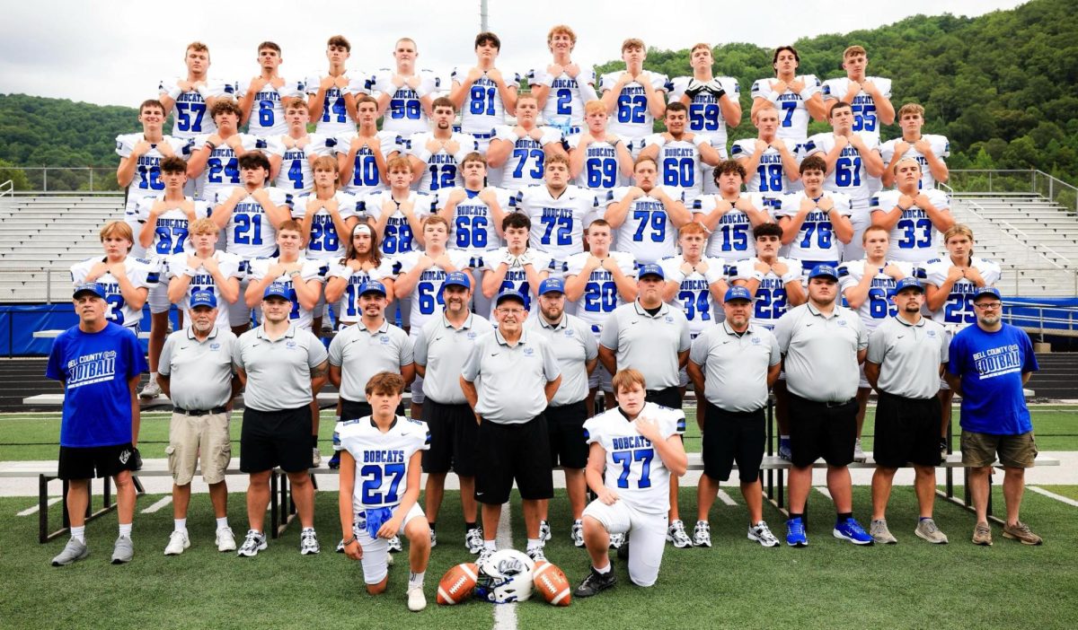 Team members include, from left, front row: Landon Rains, coach Dudley Hilton and Jackson Tapp; second row: Rodney Hoskins, Henery Rutherford, Bobby Partin, Tyson Thomas, John Shipley, Kevin Napier, Trey Harbin, Steve Collett, Devin Reese, John Dudley Hilton and Carlos Humfleet; third row: Able Caldwell, Logan Fuson, Conner Allen, Hunter Everage, Nick Redmon, Kaden Jackson, Eli Burchfield, Josh Owens, Kaleb Miller, Leeland Caldwell and Ben Martinez; fourth row: Tanner Hall, Gary Sturgill, Marty Brock, Jacob Calloway, Dawson Grin, Keaton Jackson, Johnathan Tapp, Brayden Fultz, Tucker Hartman and Landen Collins; fifth row: Braiden Carroll, Nathaniel Stewart, Logan Greene, Luke Thomas, Hunter Fuson, Aiden Warren, Chase Widner, Connor Miracle, Hagen Neal, Alex Goodin and Nathaniel Saylor; back row: Jaxson Pratt , Blake Burnett , Ryan Goins , Spencer Phipps, Jacob Warren, Joseph Brigmon, Bradley England, Steven Hoover, Cayden Huff and Chase Caldwell.