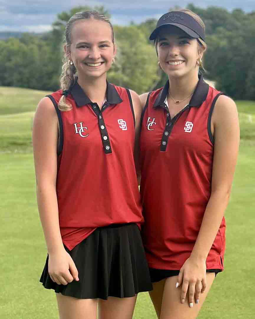 Harlan County seventh grader Annie Burton (left) and senior Hailie Hensley had strong showings at the Region 10 Tournament on Tuesday in Somerset. 