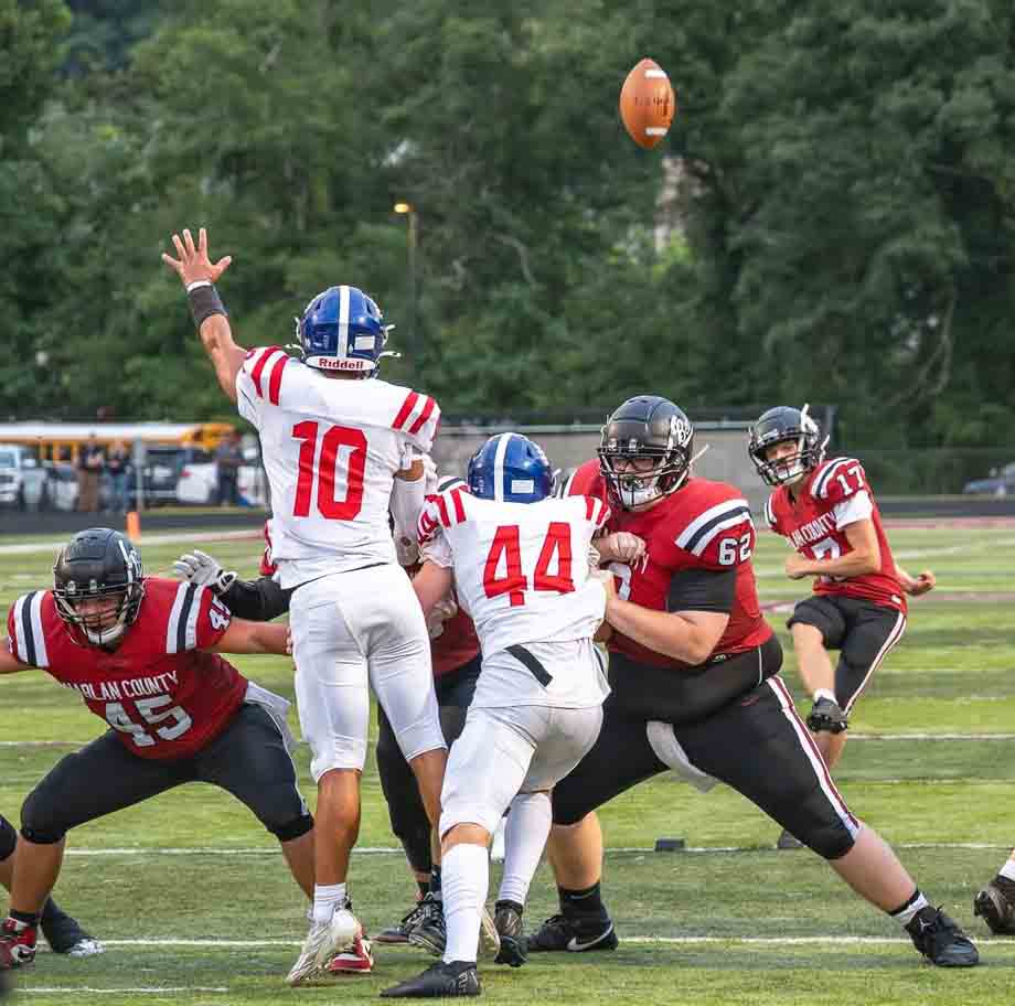 Harlan County sophomore Austin Tye has hit 11 of 14 extra points in his first season of football.