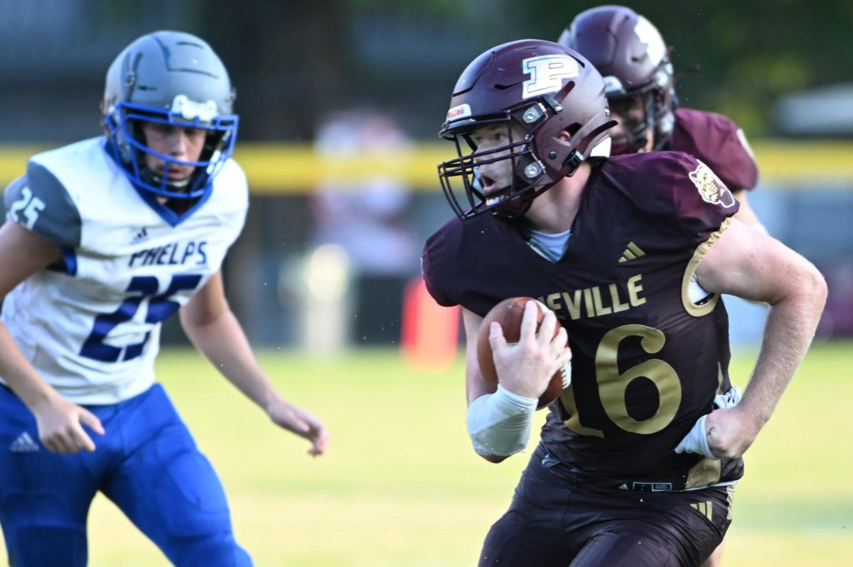 Pineville senior running back Landon Robbins scored three touchdowns Friday in the Mountain Lions' 30-12 win over visiting Morgan County.