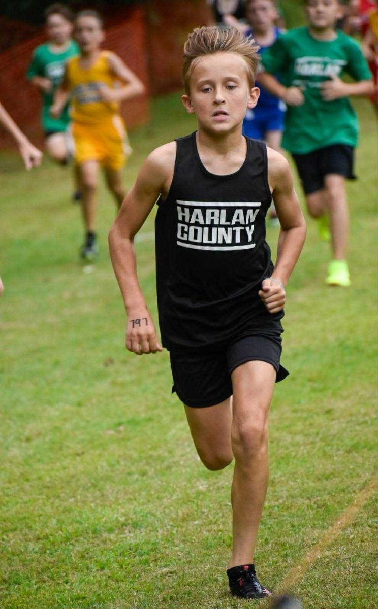Harlan County's Hutton Sherman placed fifth in the Cougar Prowl Invitational on Saturday in Somerset.