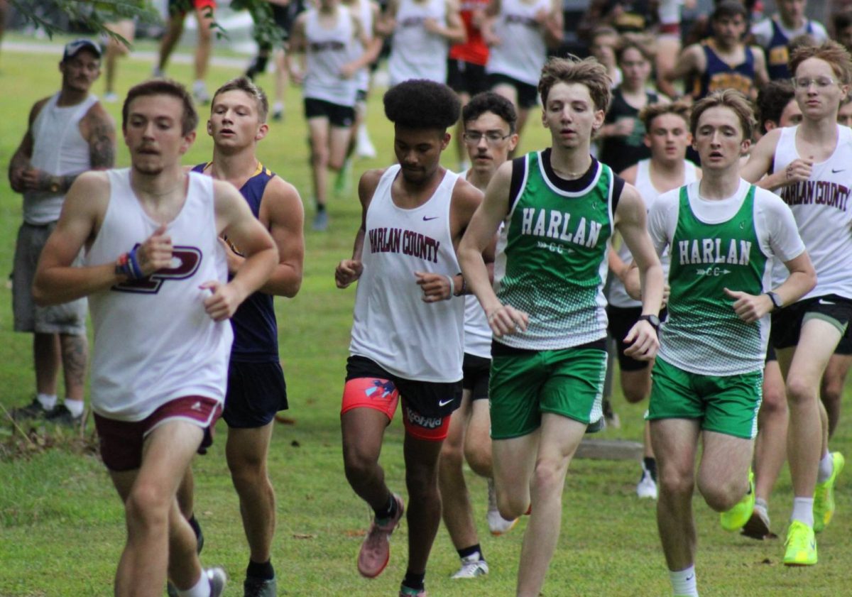 Harlan County and Harlan runners competed in the Harlan County All Comers race on Tuesday. Both HCHS teams claimed first place.