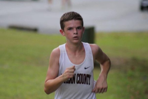 Jayden Sargent led Harlan County on Saturday in the Cave Lake Fall Classic as he finished 23rd with a time of 20:14.34.