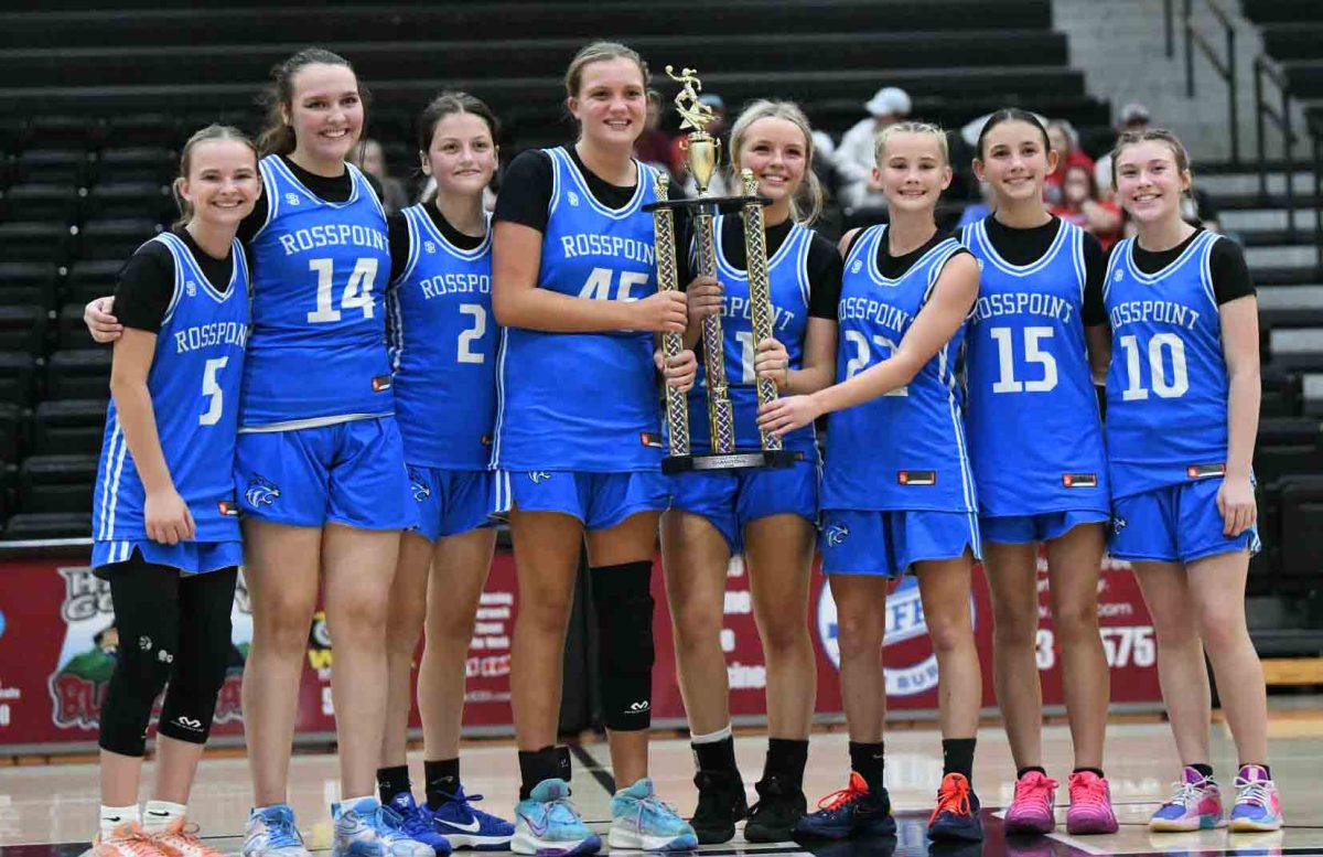 The Rosspoint Lady Cats won the seventh- and eighth-grade county title with a 55-24 win Thursday over James A. Cawood. Team members include Annie Burton, Crissalynn Jones, Morgyn Belcher, Jocelyn Miracle, Taylynn Napier, Andrea Napier, Natalie Creech and Blakely Snelling.