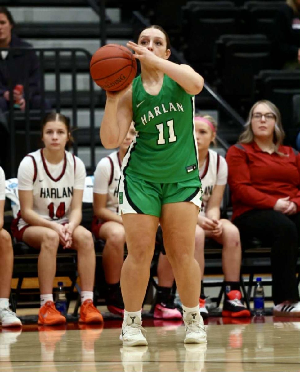 Sophomore guard Addison Campbell led Harlan with 17 points in a 69-44 loss Friday at Harlan County.