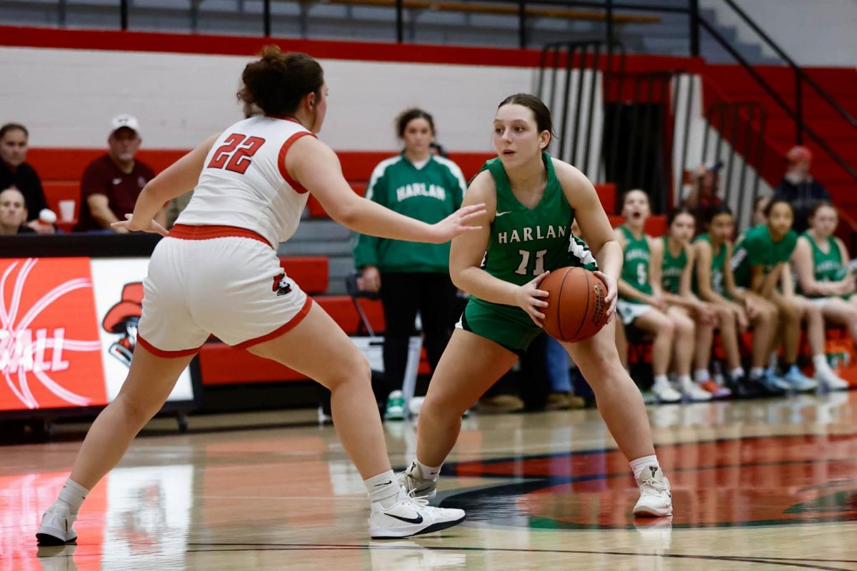 Harlan guard Addison Campbell scored 13 points Friday in the Lady Dragons' loss at Letcher Central.
