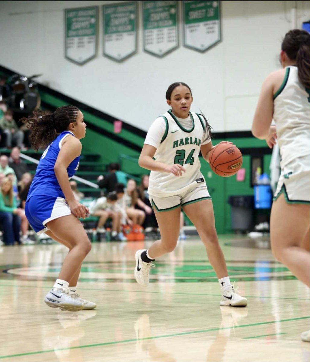 Harlan guard Peyshaunce Wynn set up the offense in Tuesday's district game against Bell County.