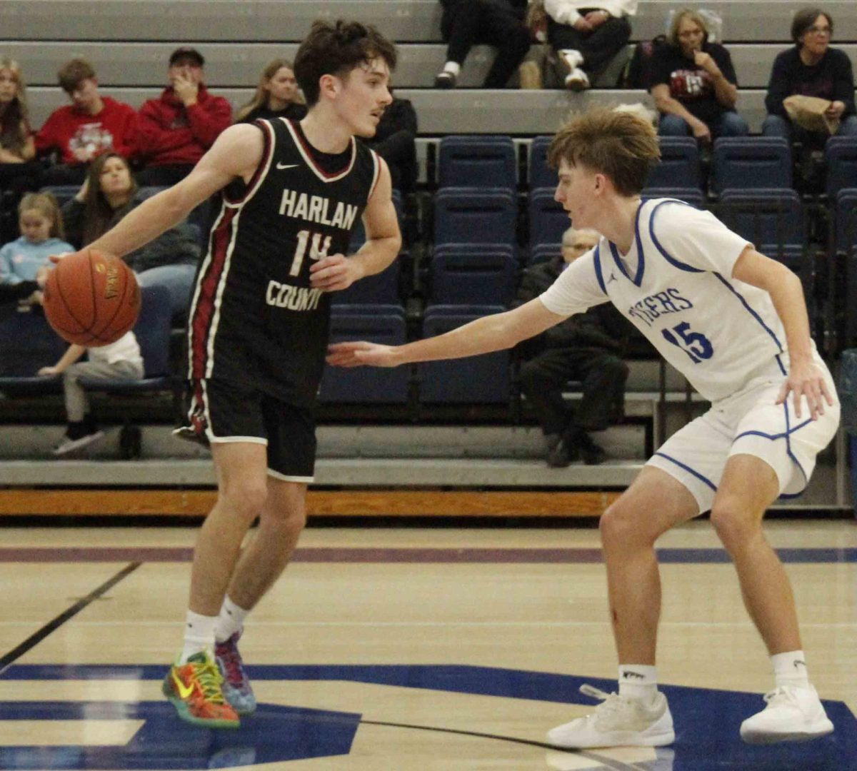 Trent Cole led Harlan County to a 42-34 win Friday at Barbourville as he scored 18 points on five 3-pointers.